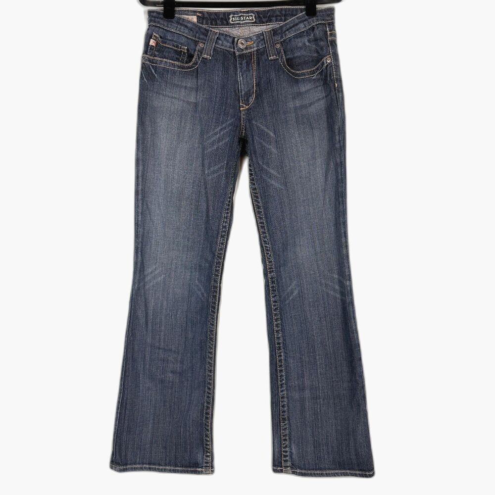Big Star Maddie Bootcut Jeans Womens 29R Dark Wash Stretch Denim